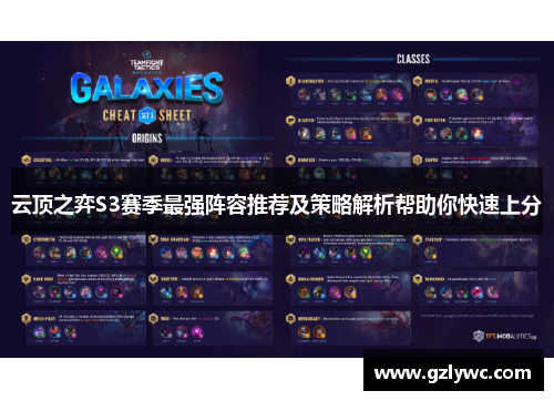 云顶之弈S3赛季最强阵容推荐及策略解析帮助你快速上分